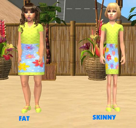 Fat dating sim girl