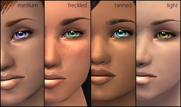 the sims 3 skin realistic