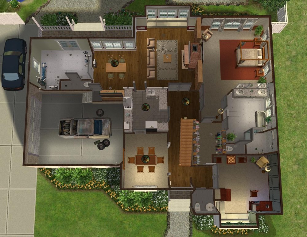 mod the sims - 5 bedroom colonial style house - my 50th upload!