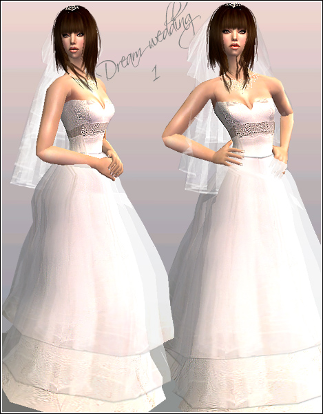 sims 2 wedding dresses