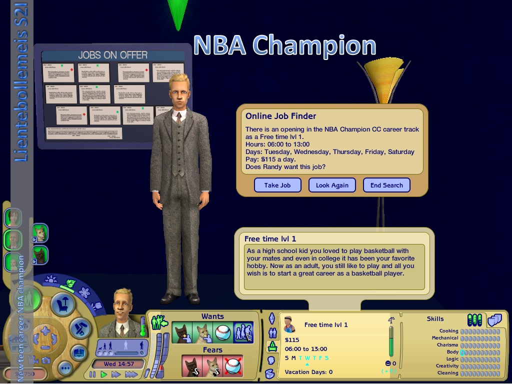 Mod The Sims New career NBA Champion (PTO + CC)