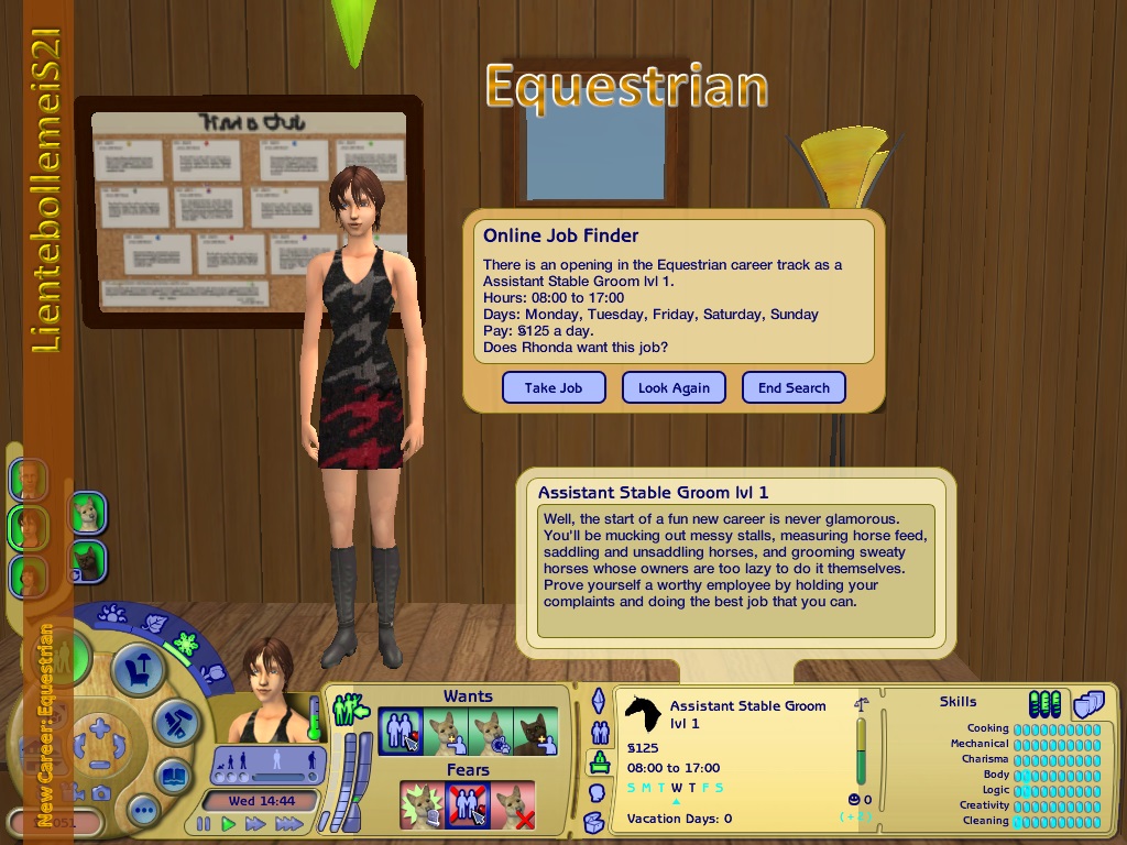 Mod The Sims New career Equestrian (PTO+CC)