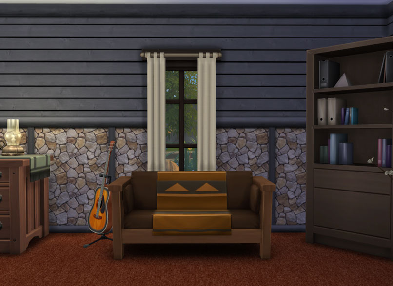 Mod The Sims Log Cabin Interior Wall Set 18 Colors