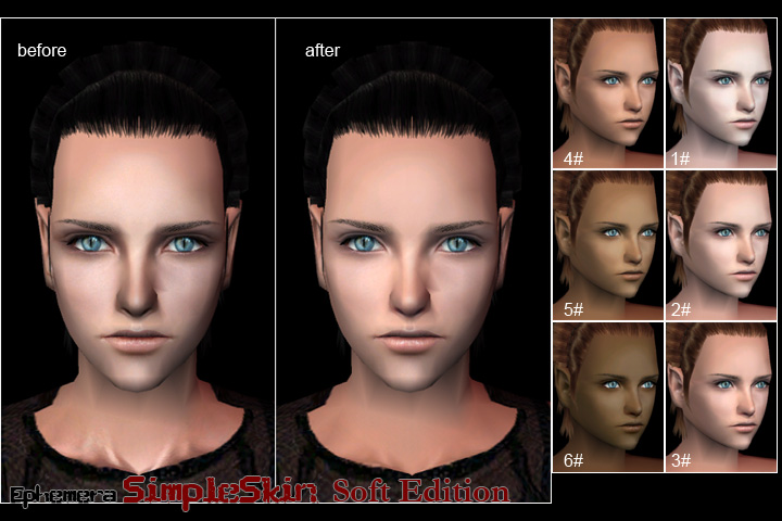 sims 3 default skin texture mod