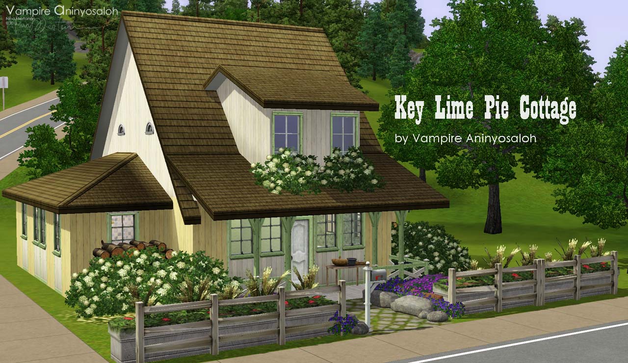 Mod The Sims Key Lime Pie Cottage Starter For A Family Under