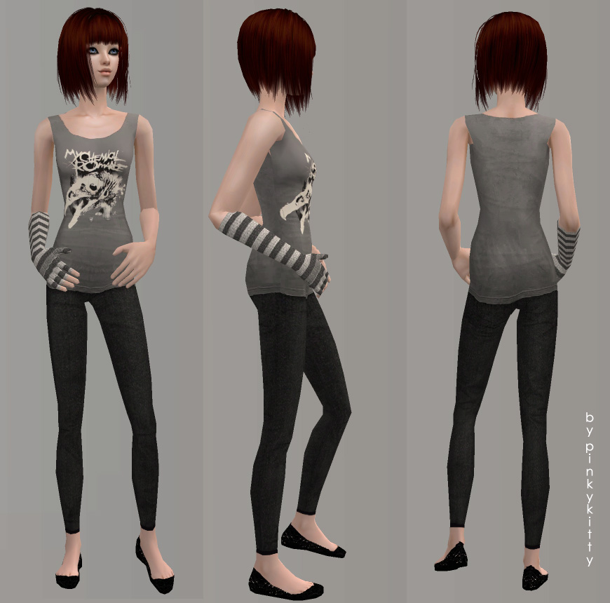 Mod The Sims - 2 My Chemical Romance outifts for TF