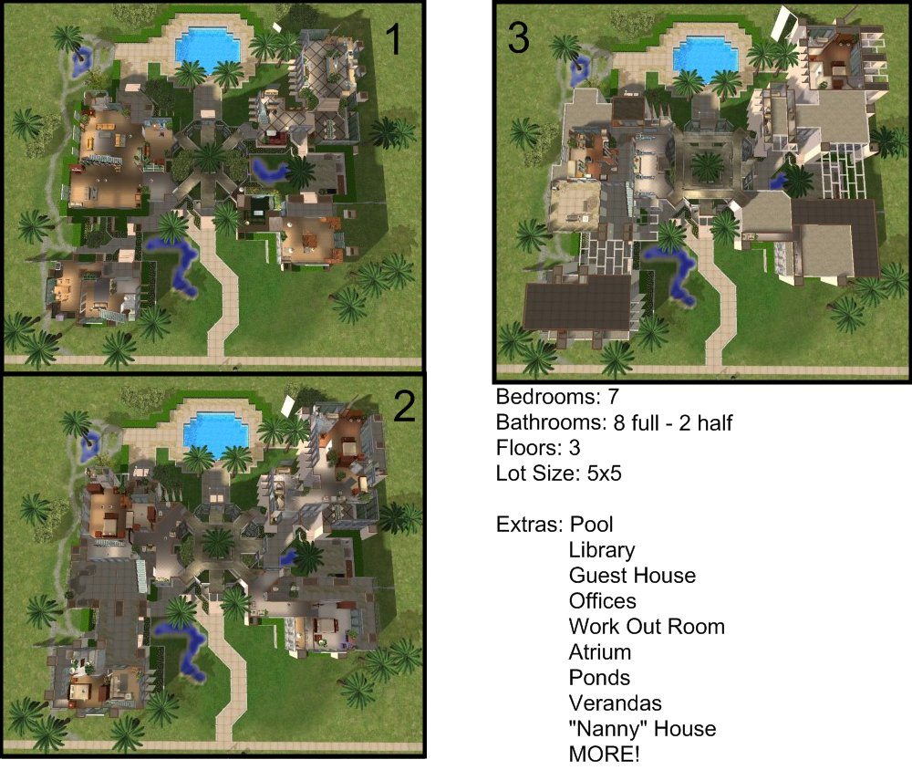 The Sims 3 Castle Floor Plans