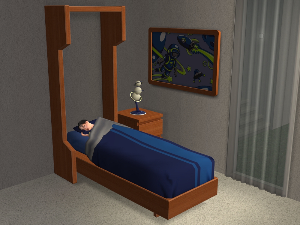 Mod The Sims Murphy Single And Toddler Beds