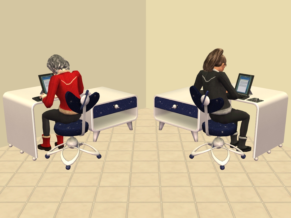 Mod The Sims Mirrored Maxis Desks
