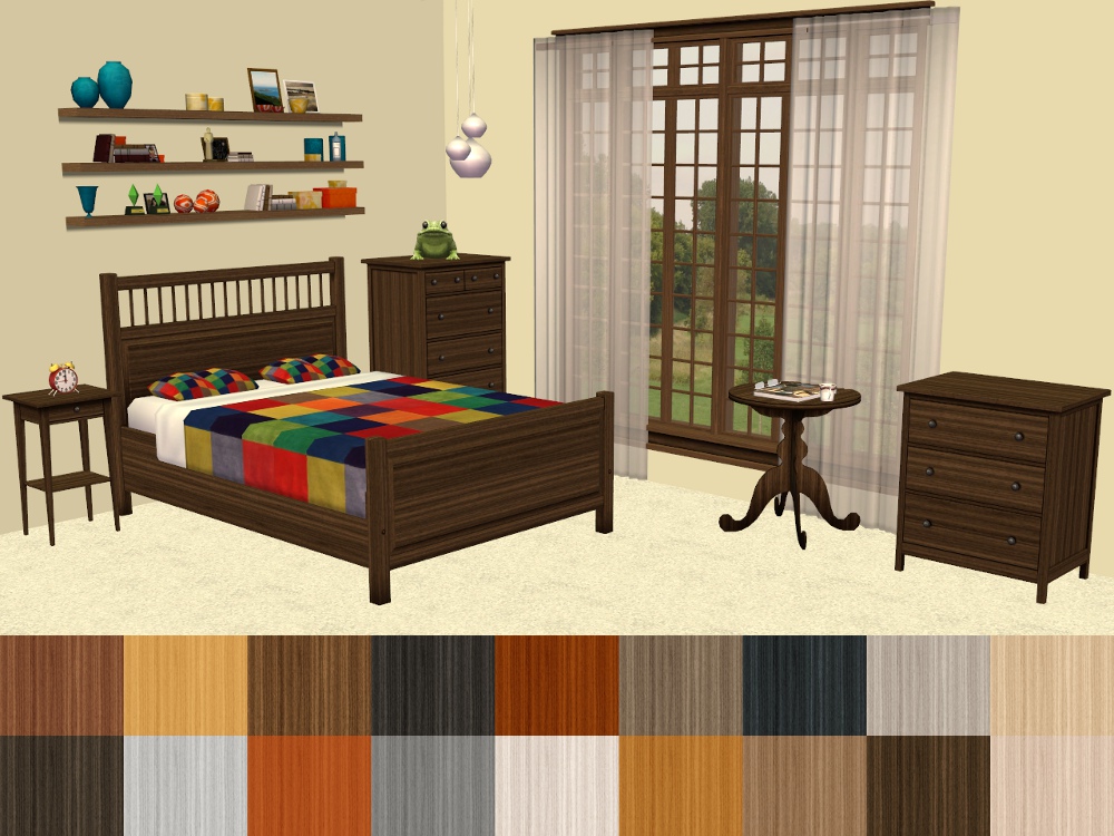 Mod The Sims 18 More Ikea Hemnes Bedroom Furniture Recolours