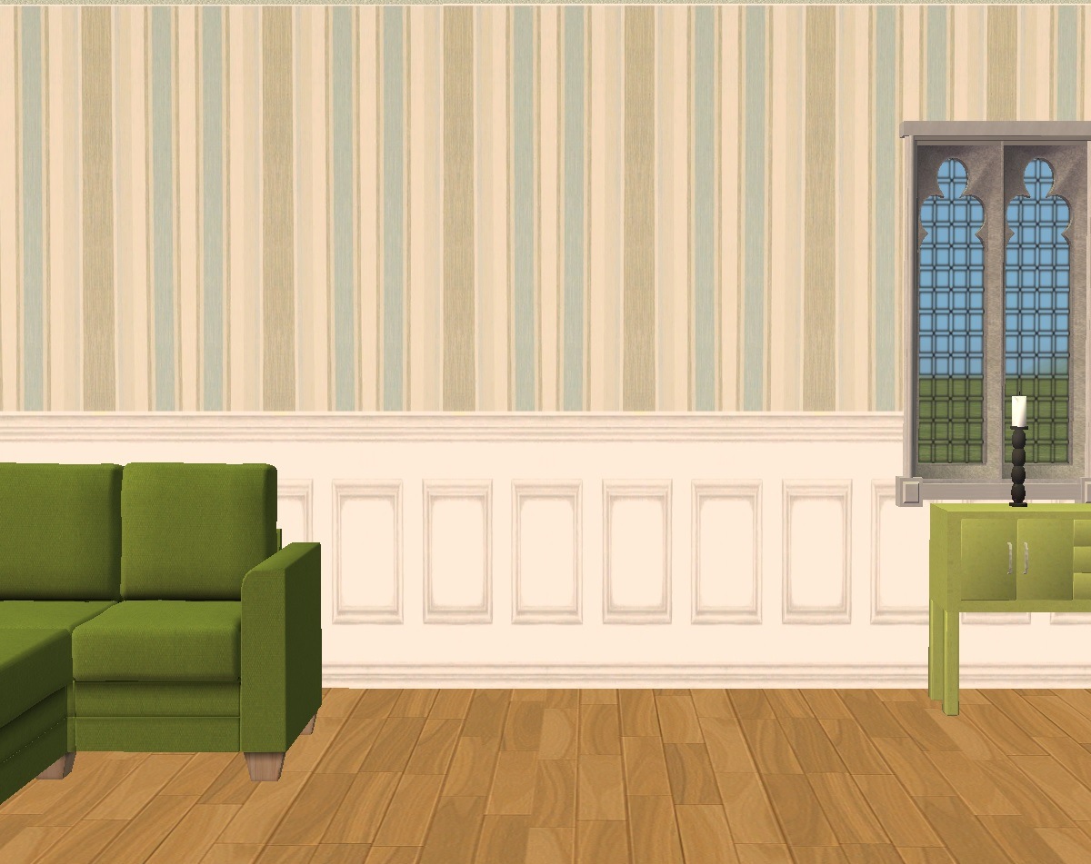 Mod The Sims Duck Egg Blue Wallpaper With Freize Base