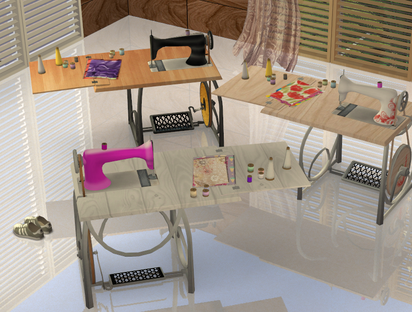 Mod The Sims Free Time Sewing Machine Re Colours