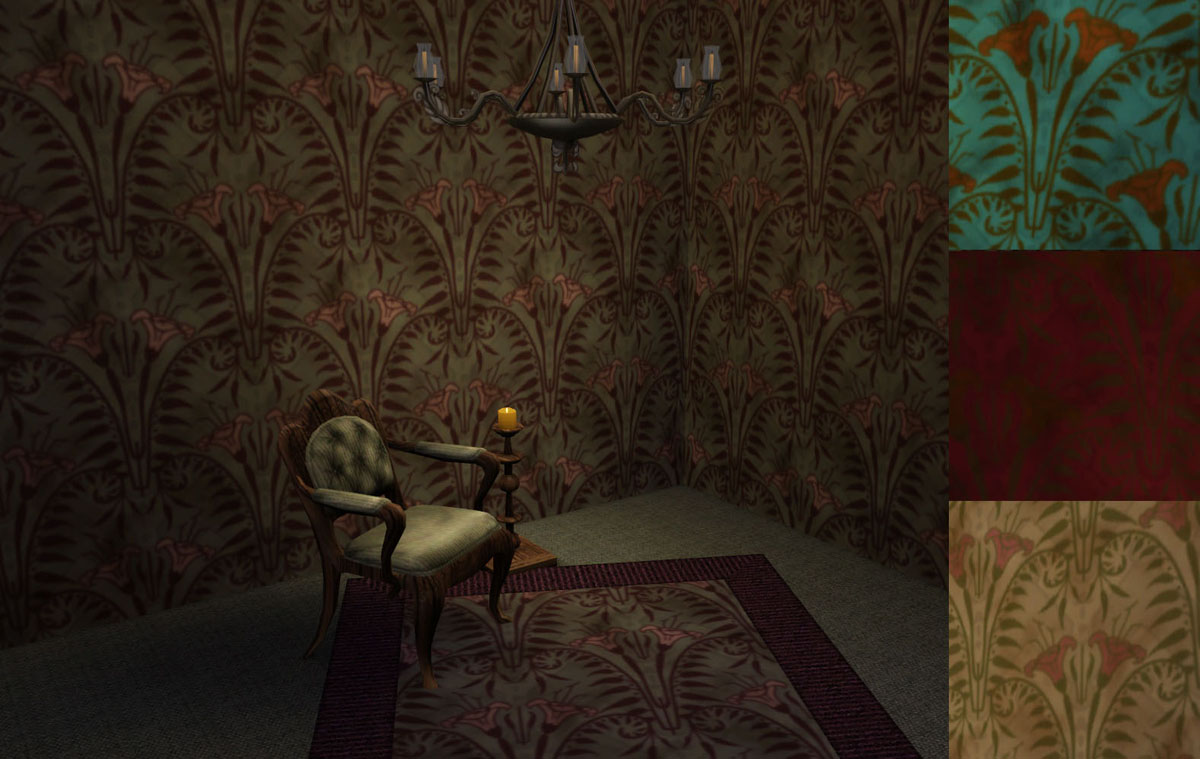 Mod the sims haunted mansion patterns