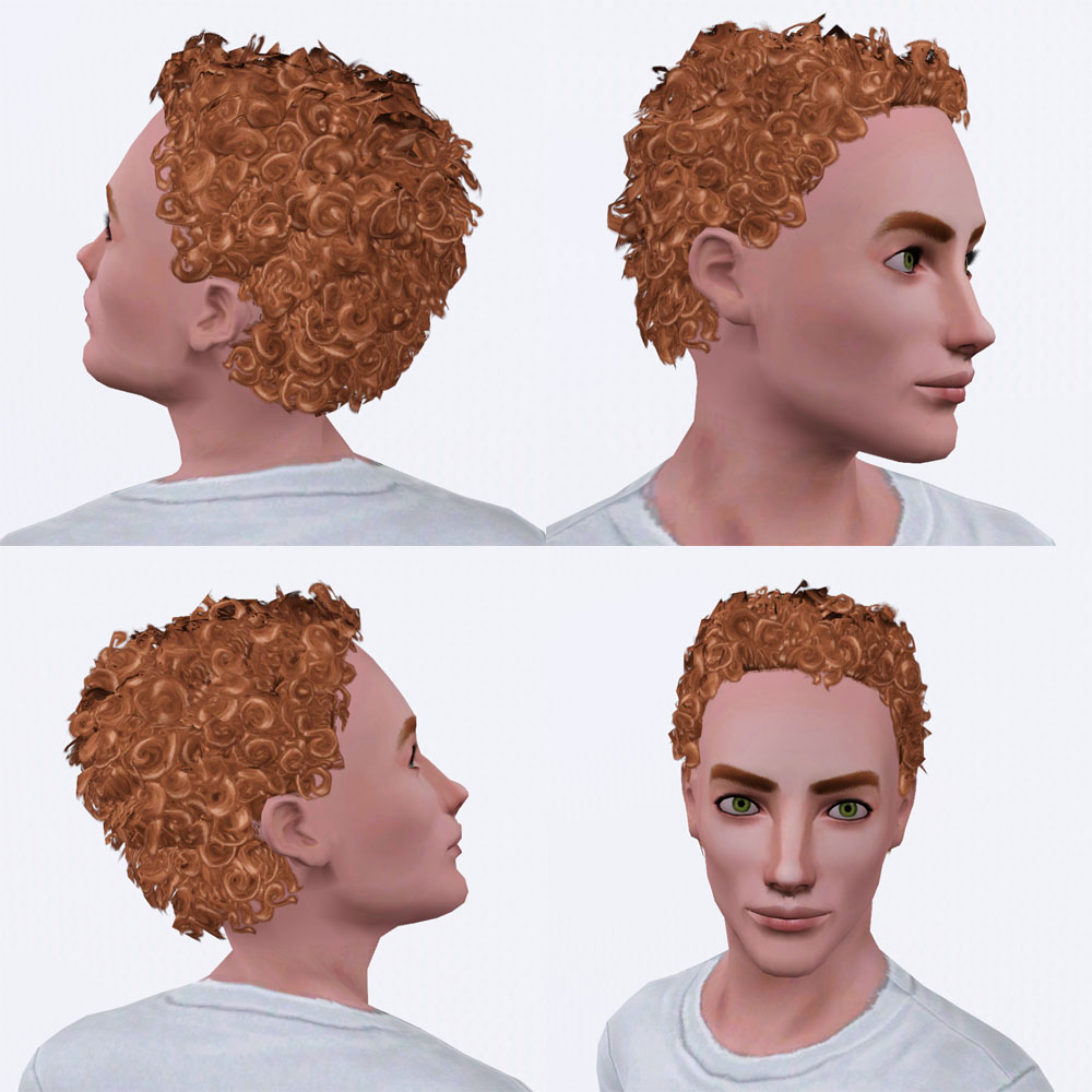 Mod The Sims Cherub Curly Hair All Ages Both Genders True