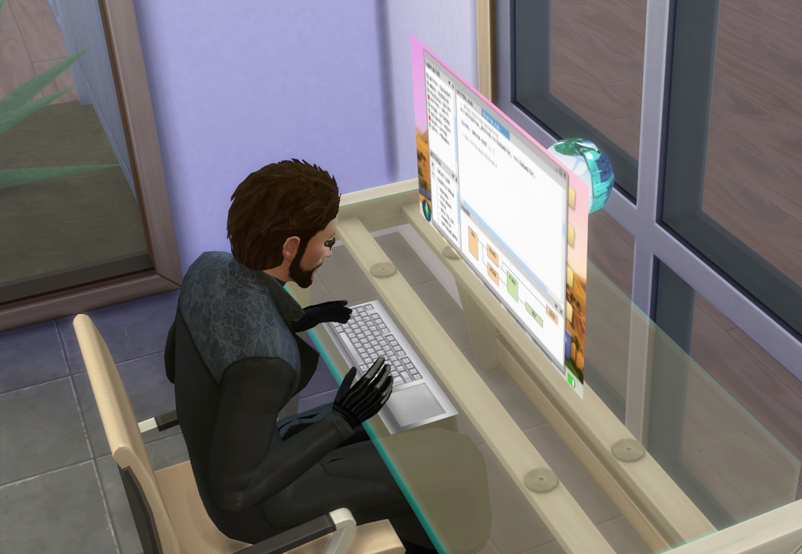 sims 4 work from home chat with coworkers