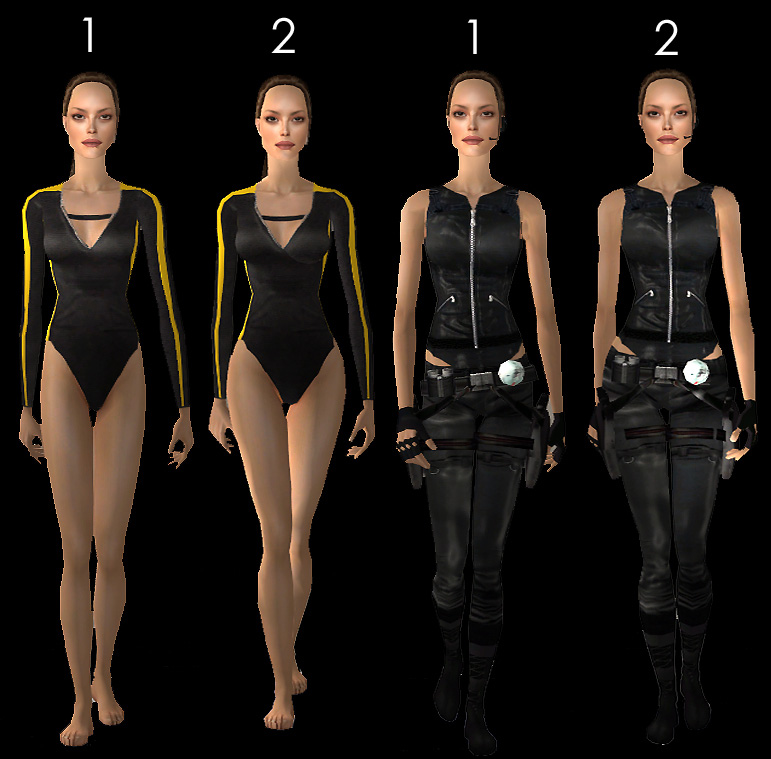 Tomb Raider Underworld Outfits.