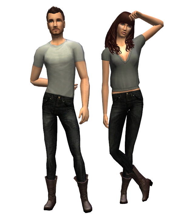 Sims 2 Body Shop Skinny Jeans