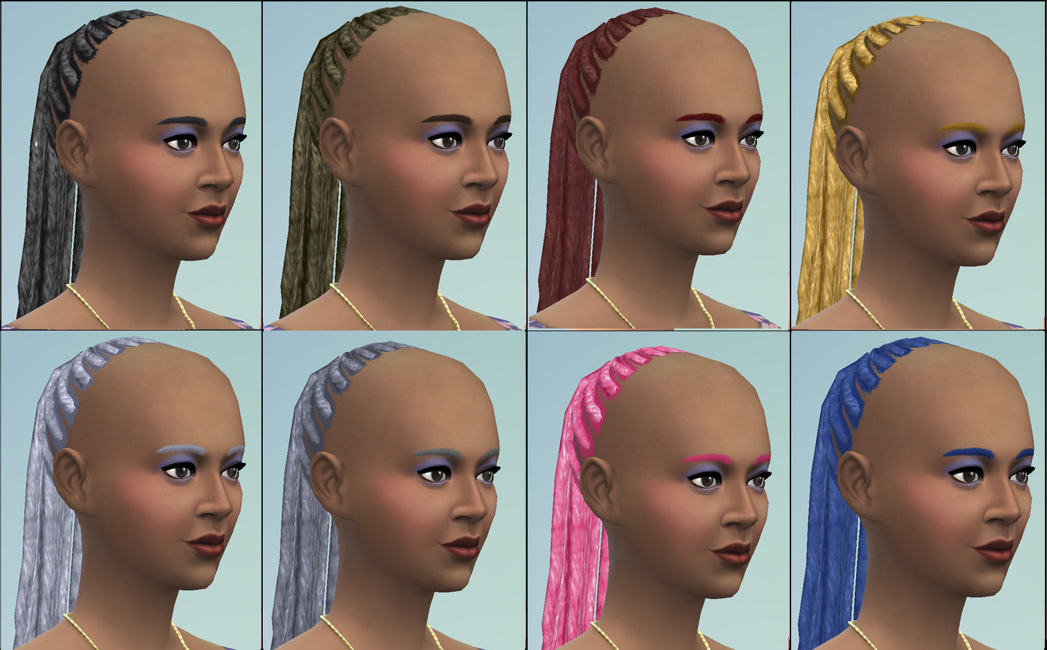 Mod The Sims Stevie Wonder Braided Hair Unisex Child To Elder