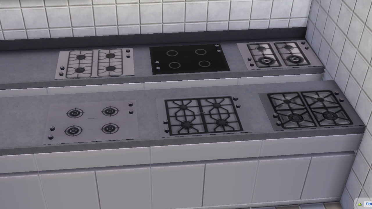 Mod The Sims Smaller Functional Counter Top Stove Update 05 07