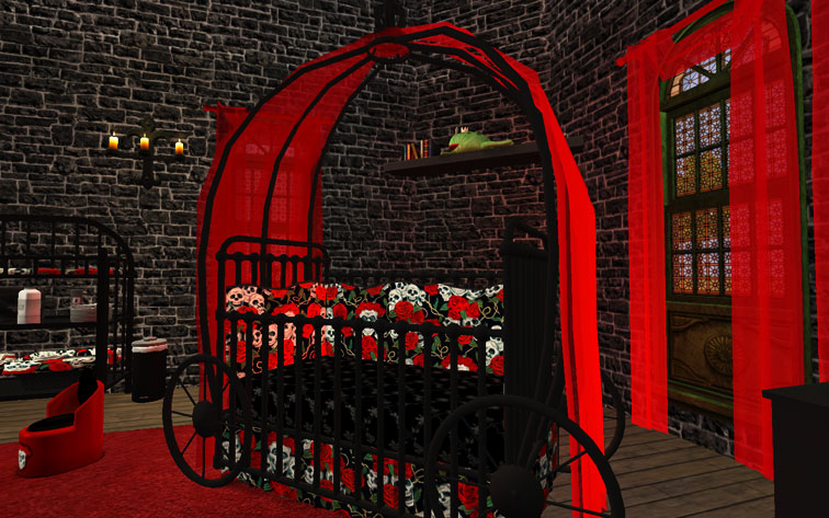 Mod The Sims - Gothic Princess Nursery and Child/Teen Room