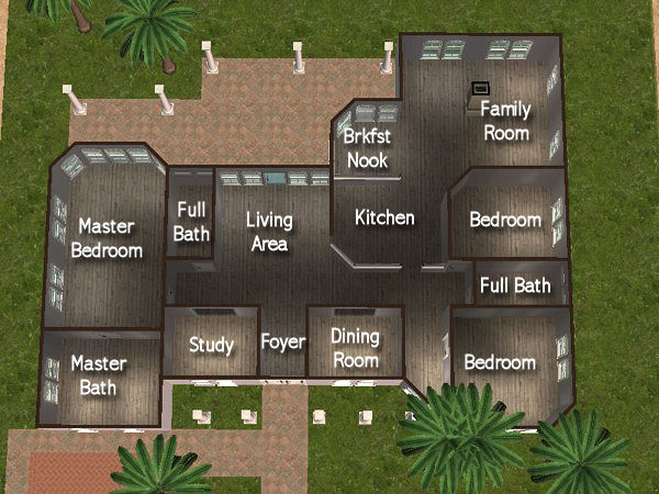 Mod The Sims House Of Light And Stone 3bdrm 3bath No Cc
