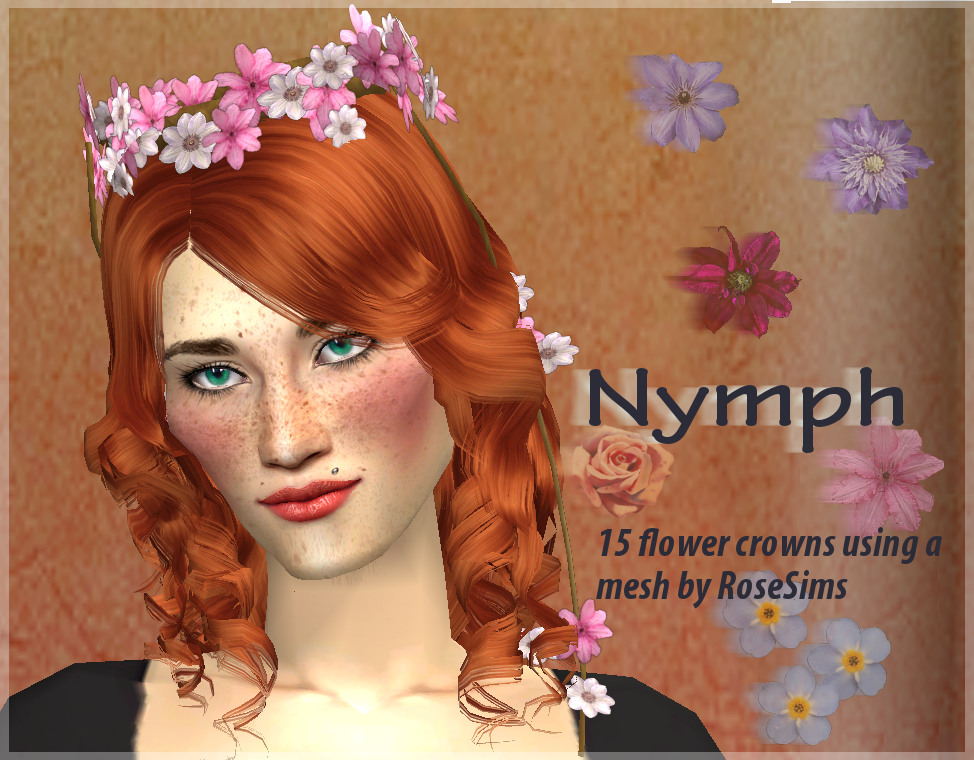 Sims Mod crowns flower The sims 3 'Nymph'   Crowns  Flower