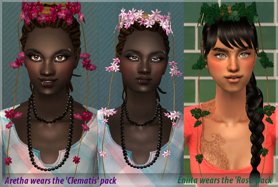 flower Mod crowns  sims  'Nymph' Sims Crowns  Flower The 3