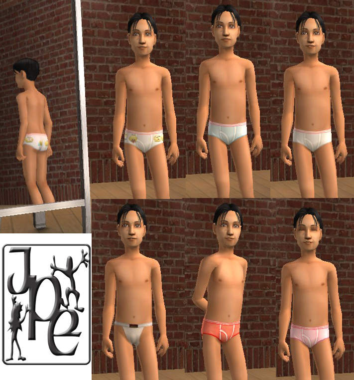 Mod The Sims - Underwear for Boys