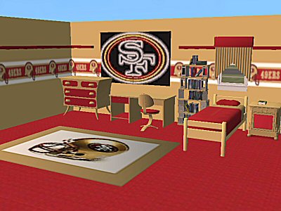 mod the sims - 2 nfl bedroom sets