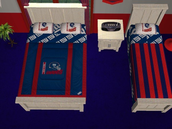 Mod The Sims Newyork Giants Bedroom My Favorite Team