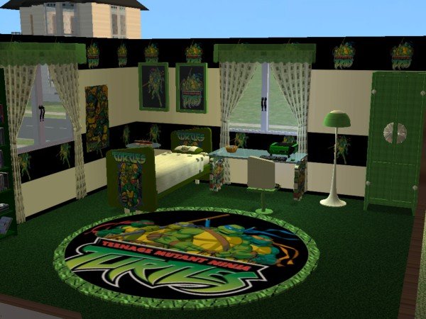 mod the sims - teenage mutant ninja turtles nursery and bedroom