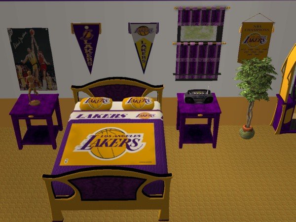 mod the sims - la lakers bedroom for nelo ice