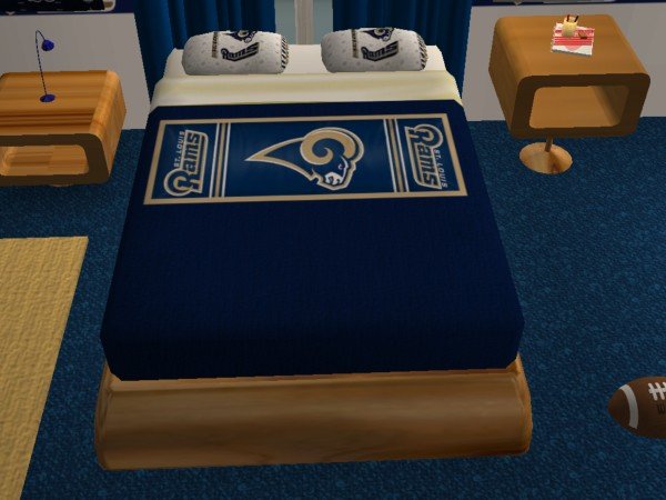 mod the sims - st louis rams bedroom (requested)