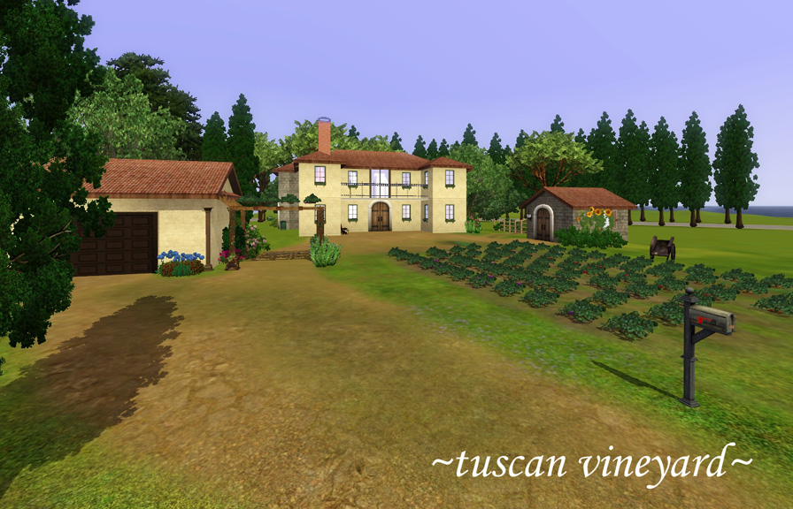 Mod The Sims - Tuscan Vineyard (without CC)