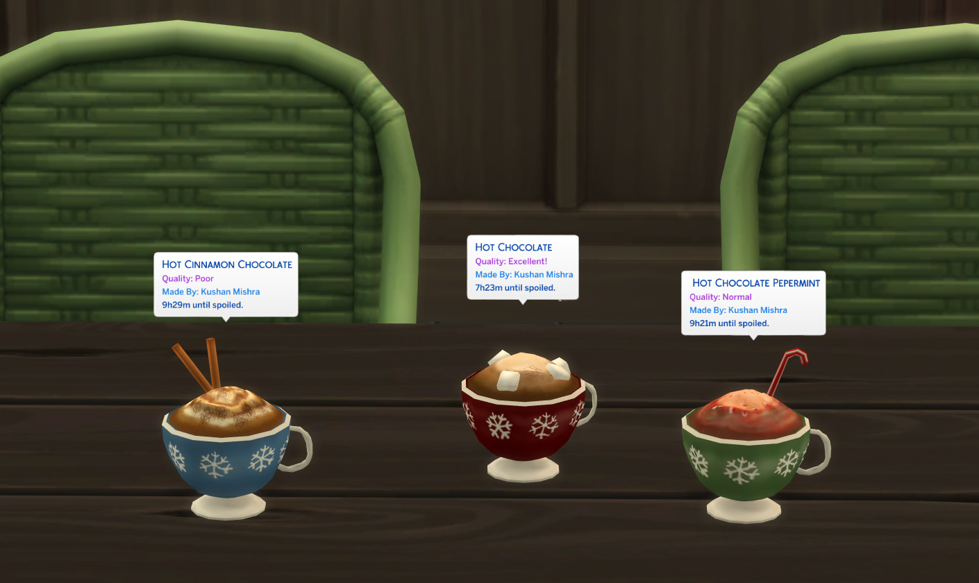 Mod The Sims Hot Chocolate Drinks