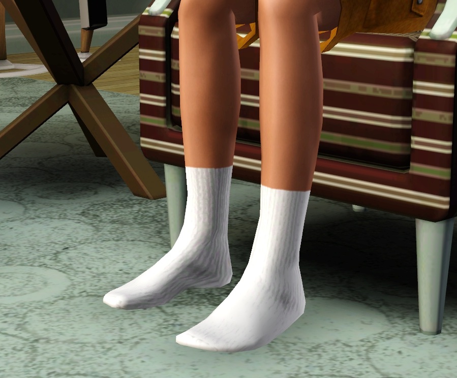 Mod The Sims Simple Crew Socks For Male