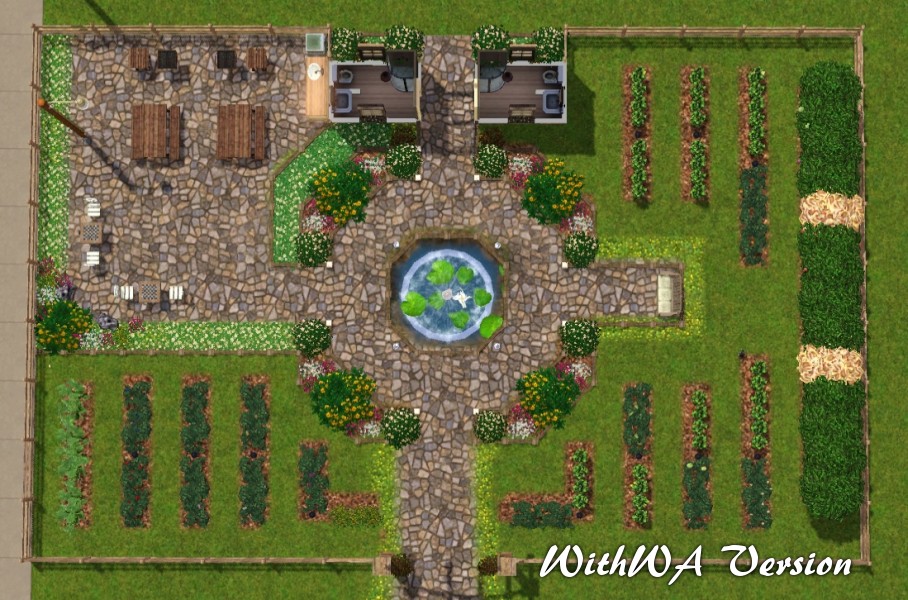 Mod The Sims Beautiful Vista City Garden No Cc