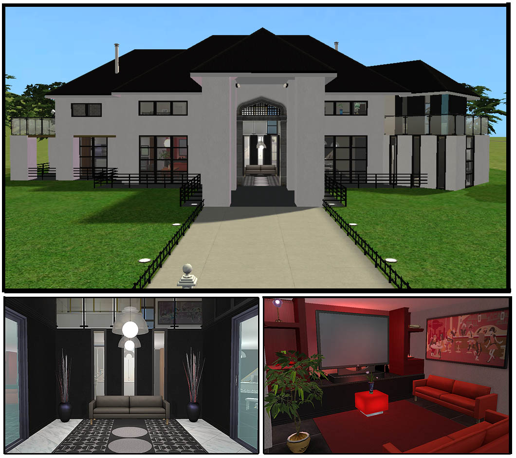 Mod The Sims - Modern Mansion - Build Mode CC only
