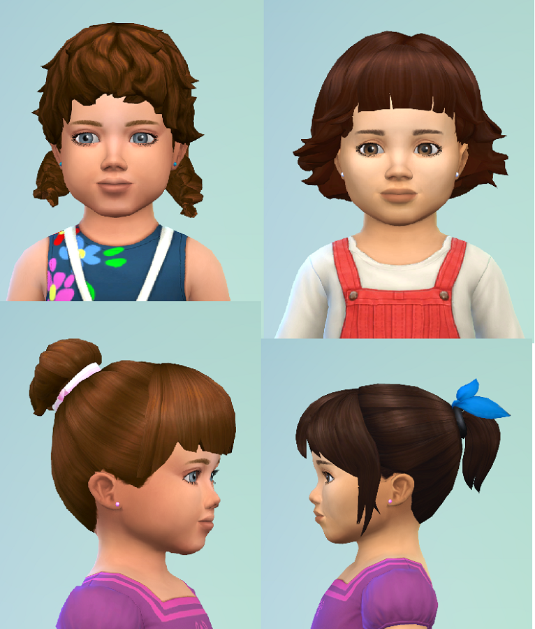 My Sims 4 Blog: Toddler Hair Recolors by AveiraSims