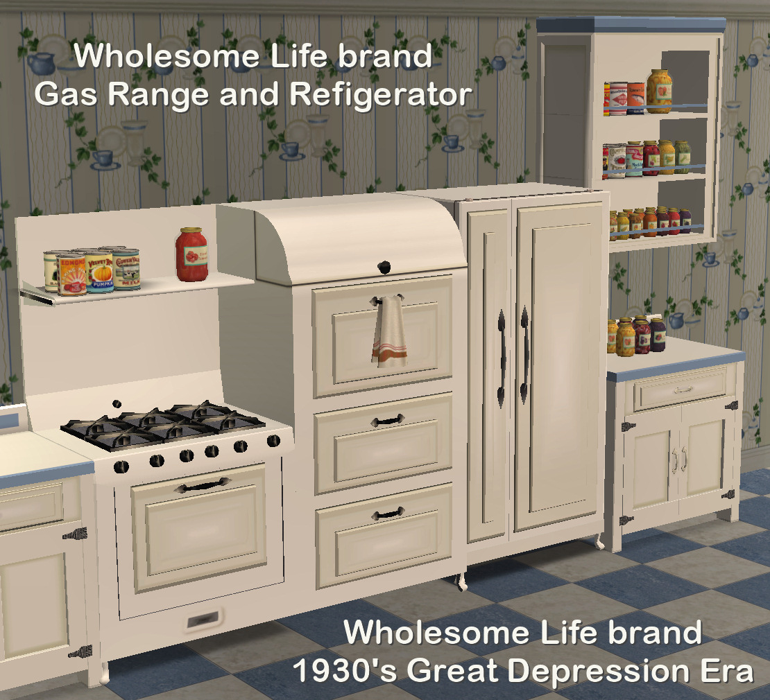 Mod The Sims Wholesome Life Brand 1930s Style Gas Stove And
