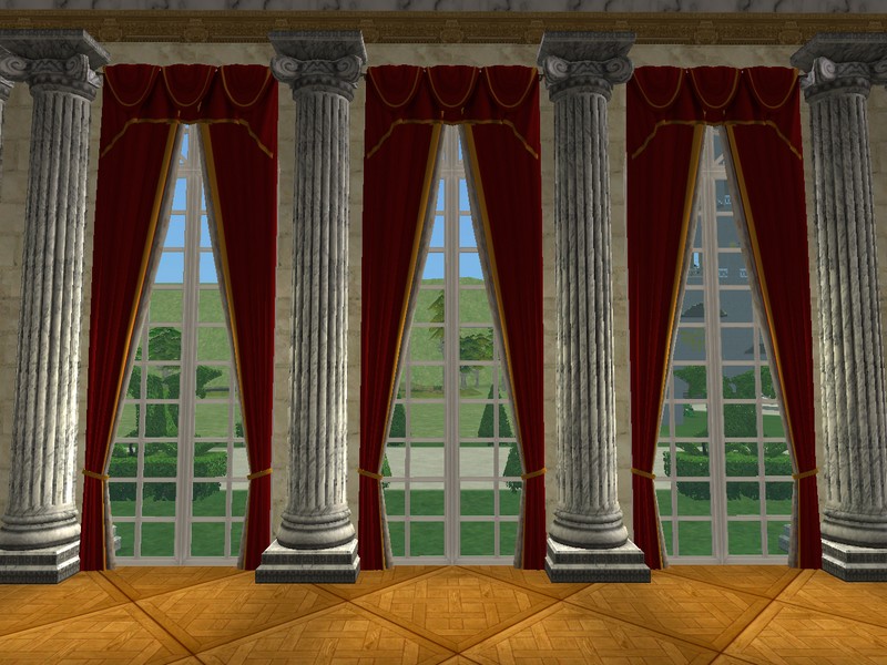 Sims 2 Two Story Curtains