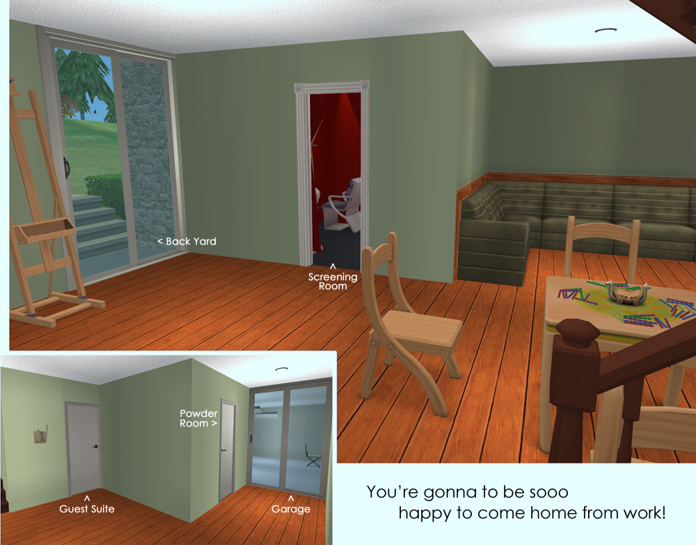 Mod The Sims Split Level Living Traditional Design