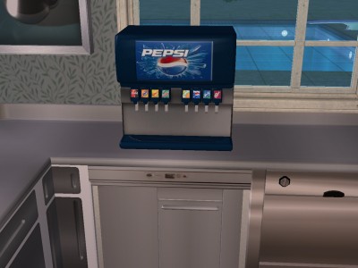 Mod The Sims Functioning Soda Machine Pepsi Recolour