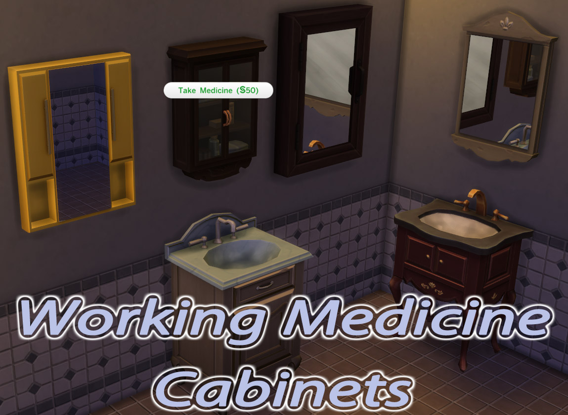 Mod The Sims Working Medicine Cabinets