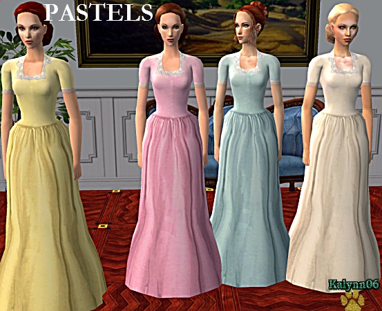 Old fashioned clothes and dresses