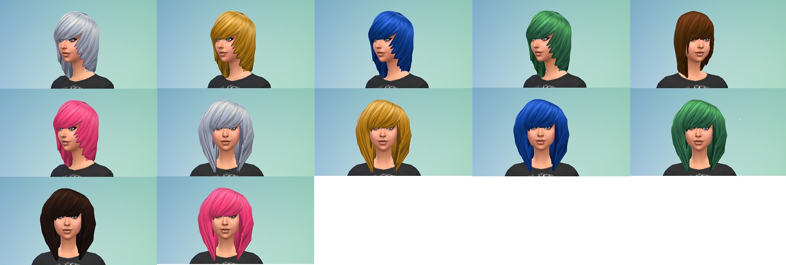 Mod The Sims Davidsims Emo Hair Edit