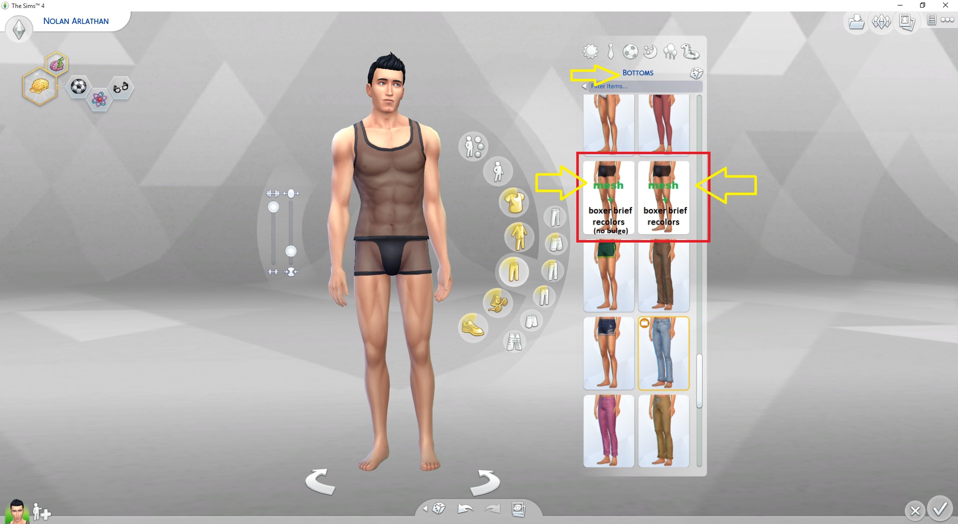 sims 4 mods men bulging swimwear