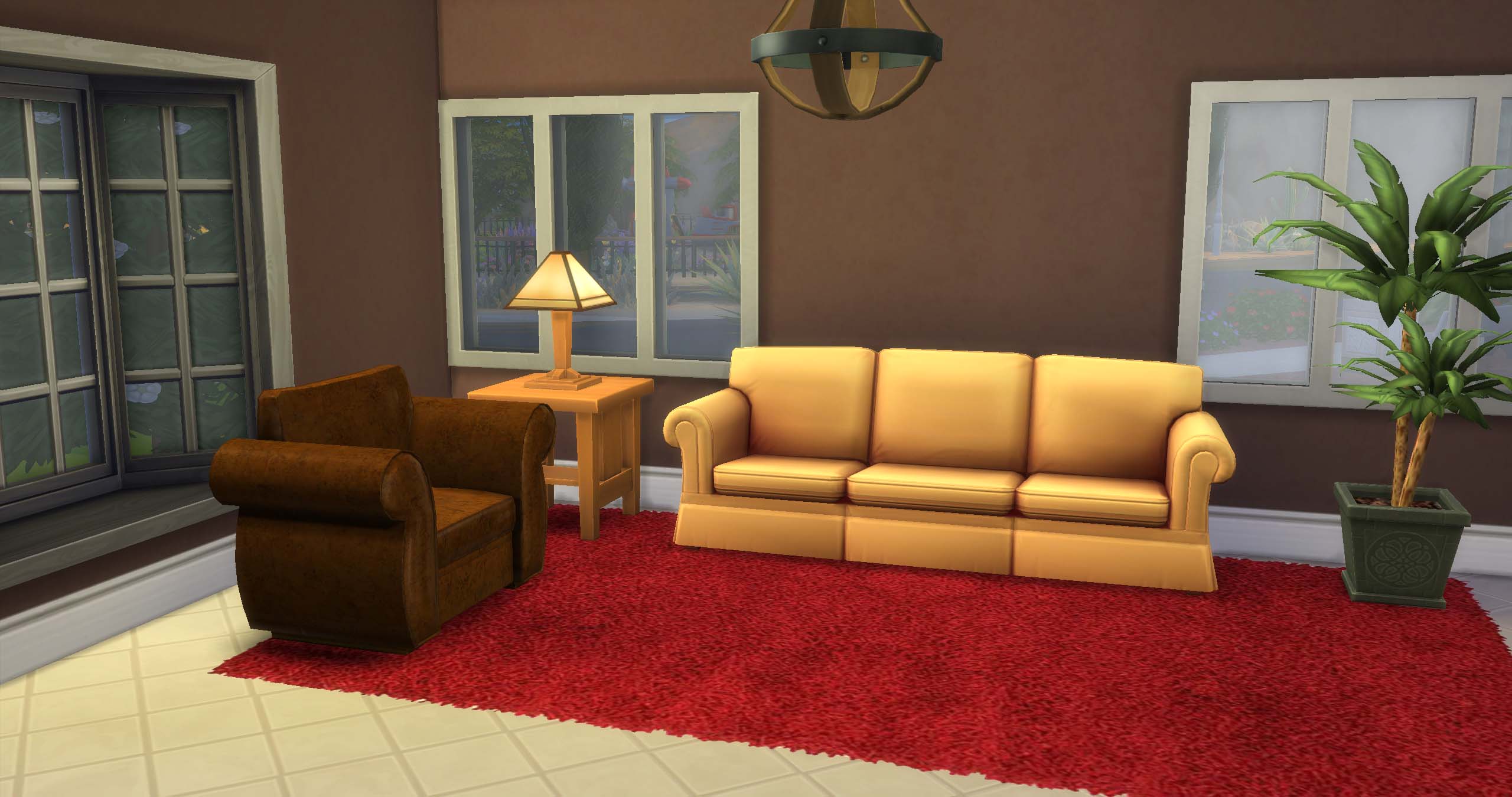 Mod The Sims 8 Contemporary Area Rugs in Red by Davinia