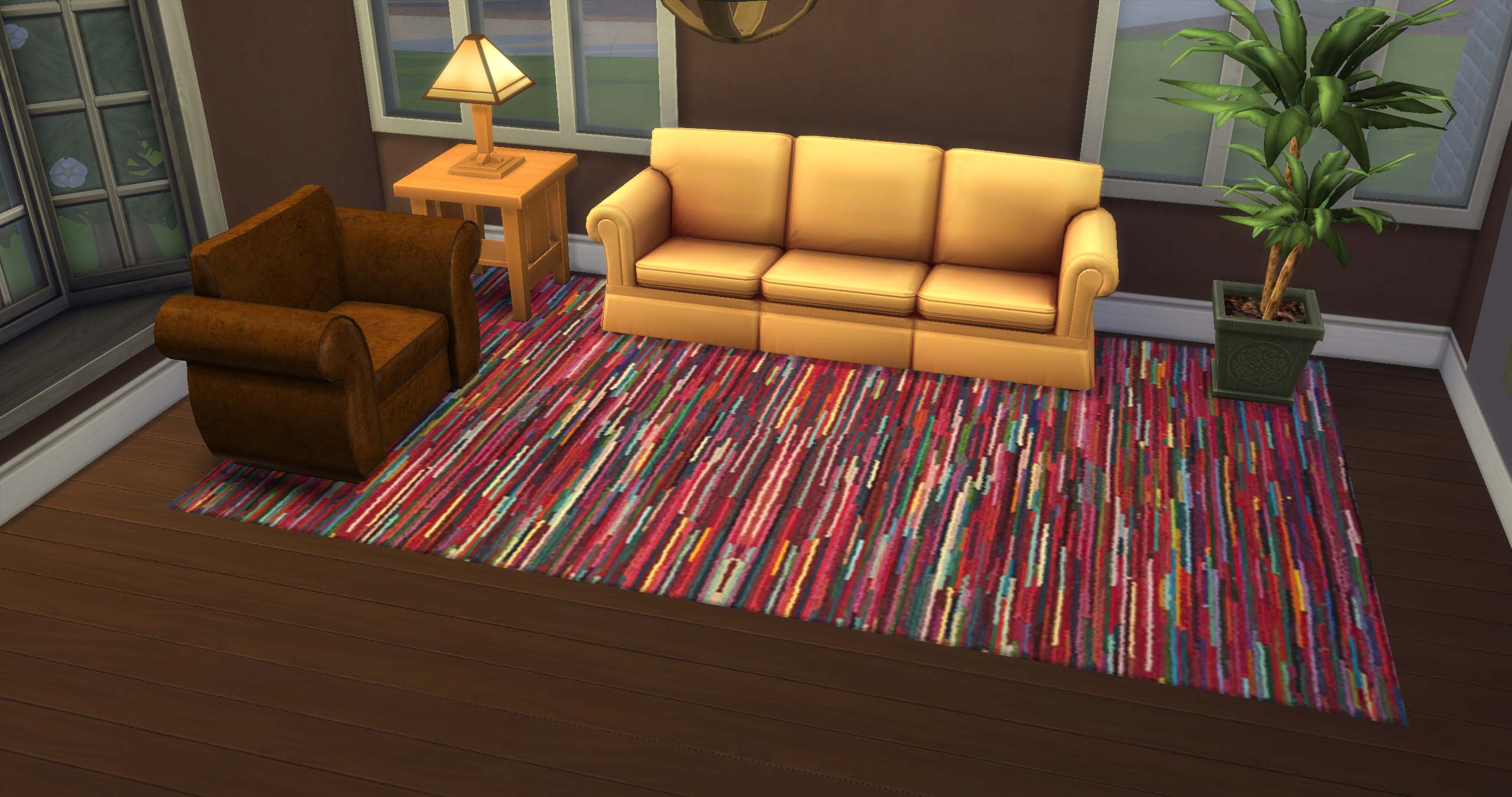 Mod The Sims 8 Contemporary Area Rugs in Red by Davinia