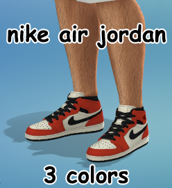 Mod The Sims - Nike Jordan sneakers, 3 colors